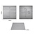 Bolero Blat do stołu z aluminium 700x700x(h)30 mm, Bolero FW598, szary