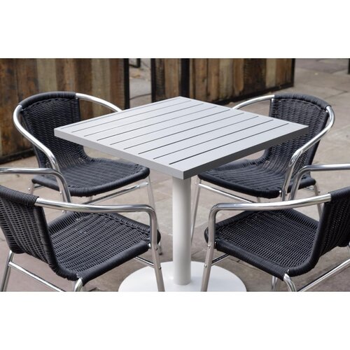 Bolero Blat do stołu z aluminium 700x700x(h)30 mm, Bolero FW598, szary Bolero Blat do stołu z aluminium 700x700x(h)30 mm, Bolero FW598, szary