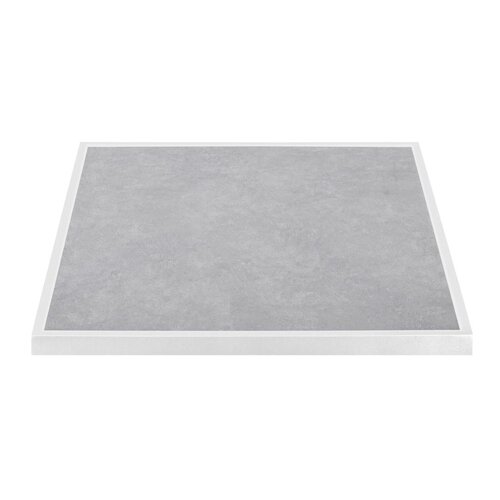 Bolero Blat do stołu ze szkła hartowanego 700x700x(h)38 mm, Bolero FU514, szary