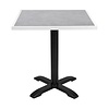 Bolero Blat do stołu ze szkła hartowanego 700x700x(h)38 mm, Bolero FU514, szary