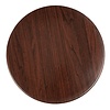 Bolero Blat do stołu z płyty wiórowej Ø600x(h)30 mm, Bolero GL974, ciemnobrązowy
