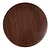 Bolero Blat do stołu z płyty wiórowej Ø600x(h)30 mm, Bolero GL974, ciemnobrązowy