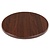 Bolero Blat do stołu z płyty wiórowej Ø600x(h)30 mm, Bolero GL974, ciemnobrązowy