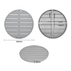 Bolero Blat do stołu z aluminium Ø580x(h)30 mm, Bolero FX038, szary