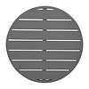 Bolero Blat do stołu z aluminium Ø580x(h)30 mm, Bolero FX037, szary