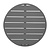 Bolero Blat do stołu z aluminium Ø580x(h)30 mm, Bolero FX037, szary