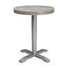 Bolero Blat do stołu wstępnie nawiercony z płyty wiórowej Ø600x(h)48 mm, Bolero FT292, szary