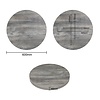 Bolero Blat do stołu wstępnie nawiercony z płyty wiórowej Ø600x(h)48 mm, Bolero FT292, szary