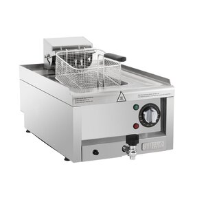 Buffalo Frytownica elektryczna nastawna 8L, 6kW, Buffalo CU476, 400V z kranem spustowym Buffalo Frytownica elektryczna nastawna 8L, 6kW, Buffalo CU476, 400V z kranem spustowym