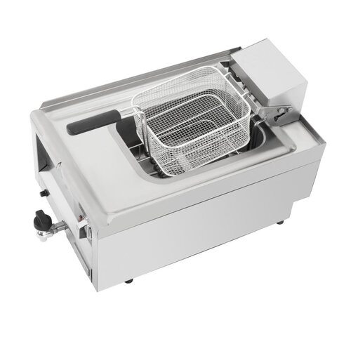Buffalo Frytownica elektryczna nastawna 8L, 6kW, Buffalo CU476, 400V z kranem spustowym Buffalo Frytownica elektryczna nastawna 8L, 6kW, Buffalo CU476, 400V z kranem spustowym