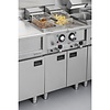 Buffalo Frytownica elektryczna 2-komorowa nastawna 16L, 12kW, Buffalo CU477, 400V z kranem spustowym