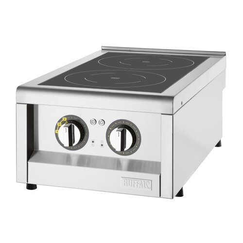 Buffalo Kuchenka indukcyjna z 2 polami grzewczymi, nablatowa, 3kW, 240V, Buffalo FU218 Buffalo Kuchenka indukcyjna z 2 polami grzewczymi, nablatowa, 3kW, 240V, Buffalo FU218