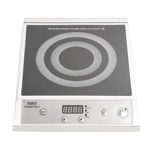 Nisbets Essentials Kuchenka indukcyjna z 1 polem grzewczym, nablatowa, 2.7kW, 220/240V, Nisbets Essentials DA610