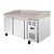 Polar Refrigeration  Stół do pizzy 2-drzwiowy 290L, z blatem granitowym, Polar U-Series UA081, 800x1510x(h)1000 mm, agregat boczny