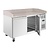 Polar Refrigeration  Stół do pizzy 2-drzwiowy 290L, z blatem granitowym, Polar U-Series UA081, 800x1510x(h)1000 mm, agregat boczny