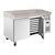 Polar Refrigeration  Stół do pizzy 2-drzwiowy 290L, z blatem granitowym, Polar U-Series UA081, 800x1510x(h)1000 mm, agregat boczny