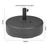 Bolero Podstawa parasola Ø355 mm, Bolero DZ884, czarny