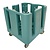 Cambro Wózek do transportu talerzy do 60 talerzy 760x760x(h)840 mm, Cambro Compact FU683