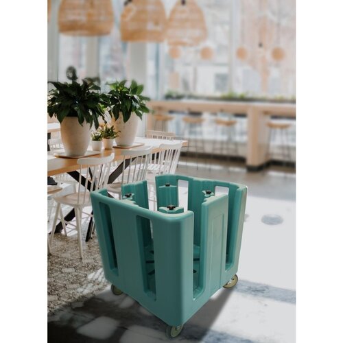 Cambro Wózek do transportu talerzy do 60 talerzy 760x760x(h)840 mm, Cambro Compact FU683 Cambro Wózek do transportu talerzy do 60 talerzy 760x760x(h)840 mm, Cambro Compact FU683