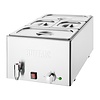 Buffalo Bemar elektryczny 1-komorowy 2x GN 1/3 + 2x GN 1/6, Buffalo FT692, nastawny 1.2kW, 230V z kranem spustowym