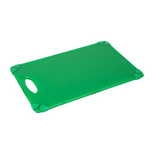 Hygiplas Deska do krojenia HACCP 458x306x(h)12 mm, z polietylenu zielona, Hygiplas HW004 Commercial Grip Hygiplas Deska do krojenia HACCP 458x306x(h)12 mm, z polietylenu zielona, Hygiplas HW004 Commercial Grip
