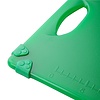 Hygiplas Deska do krojenia HACCP 458x306x(h)12 mm, z polietylenu zielona, Hygiplas HW004 Commercial Grip