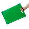 Hygiplas Deska do krojenia HACCP 458x306x(h)12 mm, z polietylenu zielona, Hygiplas HW004 Commercial Grip