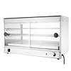 Buffalo Nablatowa witryna grzewcza 30 do 90°C, 650W, z prostą szybą Buffalo CJ559, 363x744x(h)433 mm