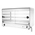Buffalo Nablatowa witryna grzewcza 30 do 90°C, 650W, z prostą szybą Buffalo CJ559, 363x744x(h)433 mm