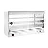 Buffalo Nablatowa witryna grzewcza 30 do 90°C, 650W, z prostą szybą Buffalo CJ559, 363x744x(h)433 mm