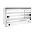 Buffalo Nablatowa witryna grzewcza 30 do 90°C, 650W, z prostą szybą Buffalo CJ559, 363x744x(h)433 mm