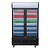 Polar Refrigeration  Szafa chłodnicza 2-drzwiowa przeszklona 950L, 2 do 6°C, Polar G-Series GM813 730x1200x(h)2036 mm, agregat dolny