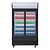 Polar Refrigeration  Szafa chłodnicza 2-drzwiowa przeszklona 950L, 2 do 6°C, Polar G-Series GM814 730x1200x(h)2036 mm, agregat dolny