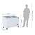 Polar Refrigeration  Zamrażarka skrzyniowa z pokrywą przesuwną 270L, -24 do -18°C, Polar GM499 G-serie