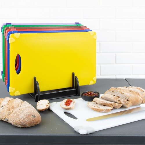 Hygiplas Deska do krojenia HACCP 458x306x(h)12 mm, z polietylenu niebieska, Hygiplas HW006 Commercial Grip