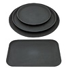 Olympia Zestaw antypoślizgowych tac do serwowania z polipropylenu, Olympia S440, czarna (12 szt.) Olympia Zestaw antypoślizgowych tac do serwowania z polipropylenu, Olympia S440, czarna (12 szt.)