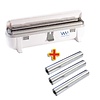 Wrapmaster Dyspenser do folii spożywczej 520 mm, z 3 rolkami folii 90m, Wrapmaster S599