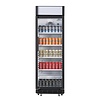 Nisbets Essentials Szafa chłodnicza przeszklona 346L, 0 do 10°C, Nisbets Essentials CJ794 635x620x(h)1935 mm, agregat dolny