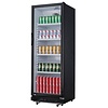 Nisbets Essentials Szafa chłodnicza przeszklona 346L, 0 do 10°C, Nisbets Essentials DG280 635x620x(h)1732 mm, agregat dolny