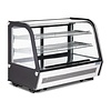 Polar Refrigeration  Witryna chłodnicza prostokątna 160L, 0 do 12°C, 270W, z szybą giętą Polar G-Series GP291, 568x886x(h)686 mm