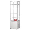 Polar Refrigeration  Witryna chłodnicza kwadratowa 235L, 0 do 12°C, 375W, z prostą szybą Polar C-Series CX575, 485x515x(h)1690 mm