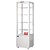 Polar Refrigeration  Witryna chłodnicza kwadratowa 235L, 0 do 12°C, 375W, z prostą szybą Polar C-Series CX575, 485x515x(h)1690 mm