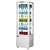 Polar Refrigeration  Witryna chłodnicza kwadratowa 235L, 0 do 12°C, 375W, z prostą szybą Polar C-Series CX575, 485x515x(h)1690 mm