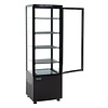 Polar Refrigeration  Witryna chłodnicza kwadratowa 235L, 0 do 12°C, 375W, z prostą szybą Polar C-Series CX573, 485x515x(h)1690 mm