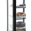 Polar Refrigeration  Witryna chłodnicza kwadratowa 235L, 0 do 12°C, 375W, z prostą szybą Polar C-Series CX573, 485x515x(h)1690 mm