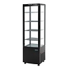 Polar Refrigeration  Witryna chłodnicza kwadratowa 235L, 0 do 12°C, 375W, z prostą szybą Polar C-Series CX573, 485x515x(h)1690 mm