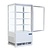 Polar Refrigeration  Witryna chłodnicza kwadratowa 68L, 0 do 12°C, 180W, z prostą szybą Polar C-Series CX578, 386x428x(h)885 mm