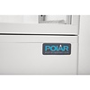Polar Refrigeration  Witryna chłodnicza kwadratowa 68L, 0 do 12°C, 180W, z prostą szybą Polar C-Series CX578, 386x428x(h)885 mm