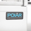 Polar Refrigeration  Witryna chłodnicza kwadratowa 86L, 0 do 12°C, 180W, z prostą szybą Polar C-Series CX576, 429x425x(h)980 mm