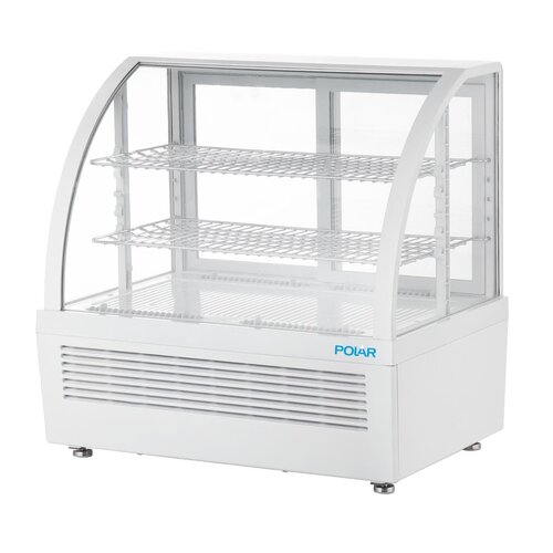 Polar Refrigeration Witryna chłodnicza prostokątna 100L, 2 do 10°C, 105W, z szybą giętą Polar C-Series CU637, 472x705x(h)687 mm Polar Refrigeration Witryna chłodnicza prostokątna 100L, 2 do 10°C, 105W, z szybą giętą Polar C-Series CU637, 472x705x(h)687 mm